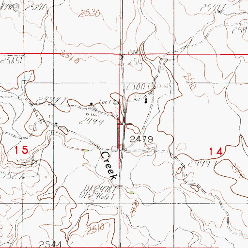 Topographic Map of 30N48E15ACAC01 Well, MT