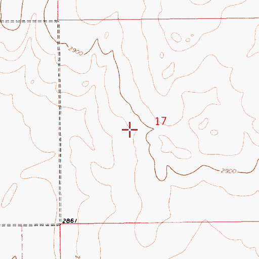 Topographic Map of 30N12E17CA__01 Well, MT