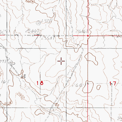 Topographic Map of 30N49E18ACAA01 Well, MT