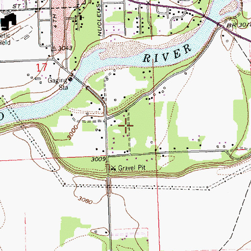 Topographic Map of 30N20W17DD__01 Well, MT