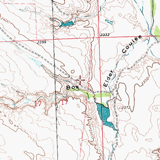 Topographic Map of 30N26E17ADBD01 Well, MT