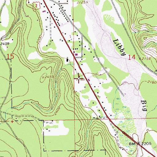 Topographic Map of 30N31W14CBC01_ Well, MT