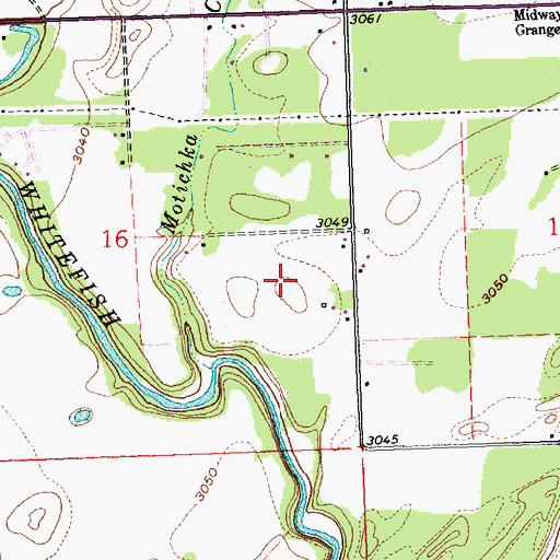 Topographic Map of 30N21W16DA__01 Well, MT
