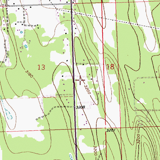 Topographic Map of 30N22W13DA__01 Well, MT