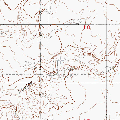 Topographic Map of 30N51E10CCAD01 Well, MT