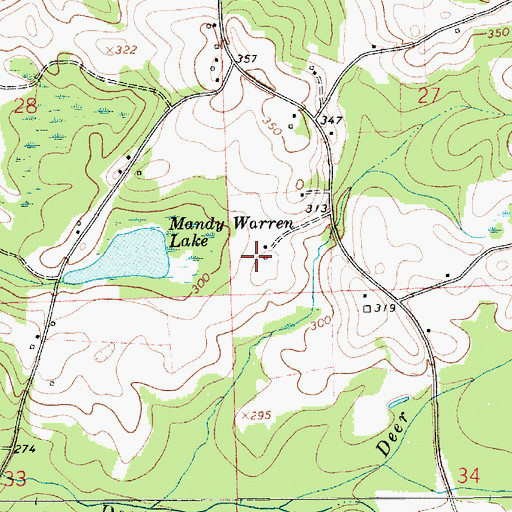 Topographic Map of Camp Sharon Campground, AL