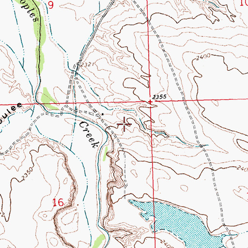 Topographic Map of 30N26E16AAA_01 Well, MT