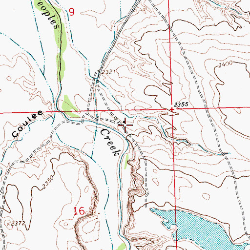 Topographic Map of 30N26E16AAB_01 Well, MT