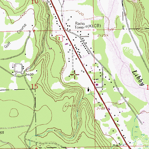 Topographic Map of 30N31W15ADA02_ Well, MT
