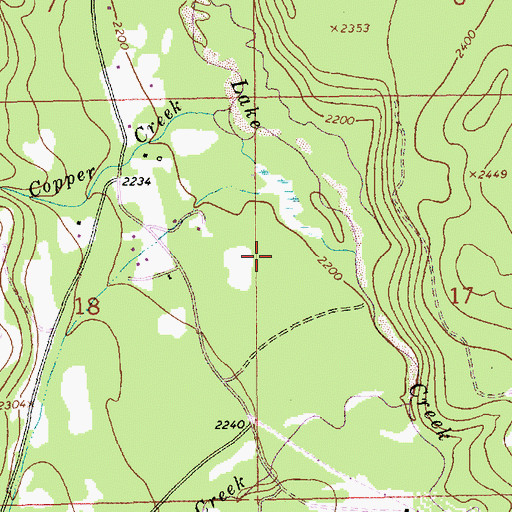 Topographic Map of 30N33W17BCCB01 Well, MT