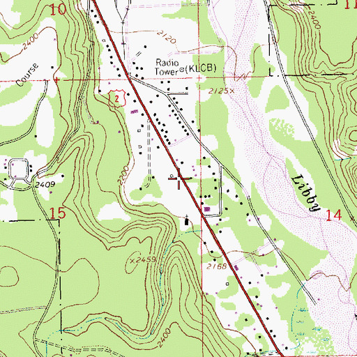 Topographic Map of 30N31W15ADA01_ Well, MT