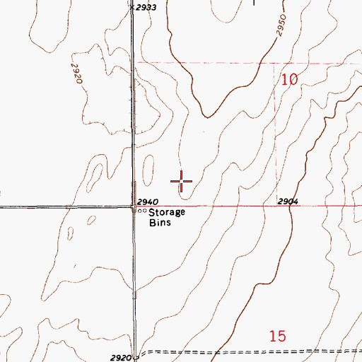 Topographic Map of 30N11E10CC__01 Well, MT