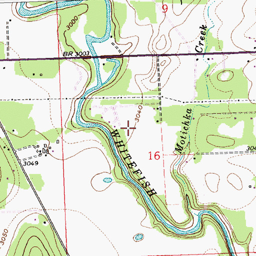 Topographic Map of 30N21W16BD__01 Well, MT