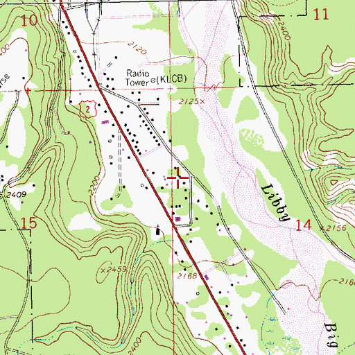 Topographic Map of 30N31W14BCB01_ Well, MT