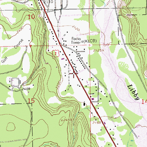Topographic Map of 30N31W15AAD01_ Well, MT