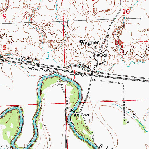 Topographic Map of 30N28E10CCAB01 Well, MT
