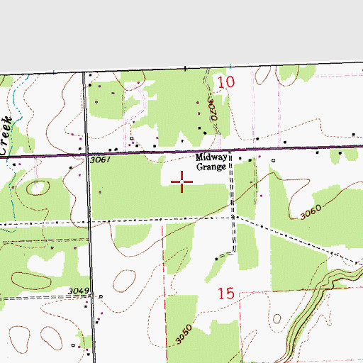 Topographic Map of 30N21W15BA__01 Well, MT