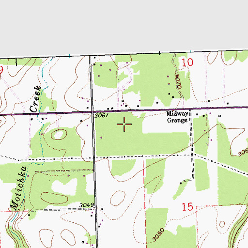 Topographic Map of 30N21W15BBAD01 Well, MT