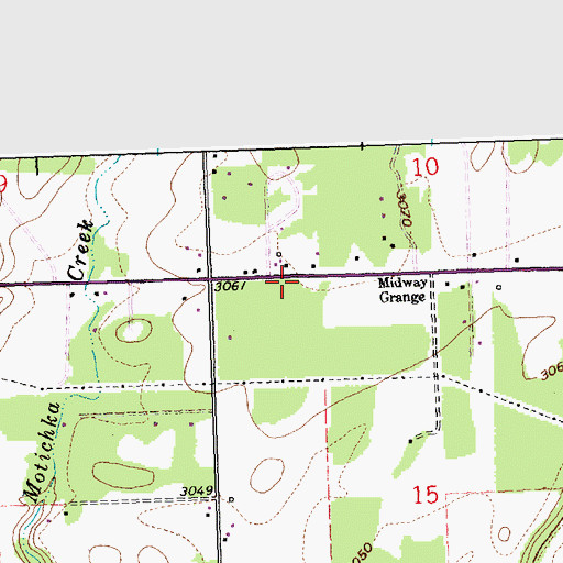 Topographic Map of 30N21W15BBAA01 Well, MT