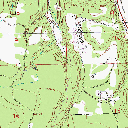 Topographic Map of 30N31W10CCC01_ Well, MT