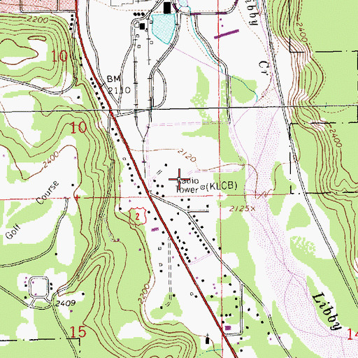 Topographic Map of 30N31W10DDDB01 Well, MT