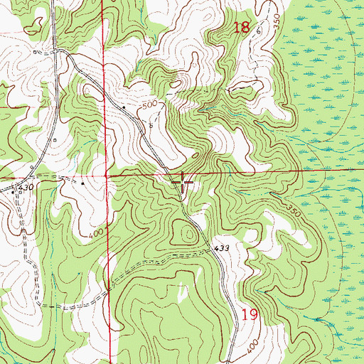 Topographic Map of Conner Cemetery, AL