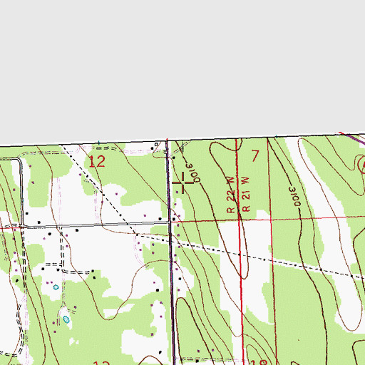 Topographic Map of 30N22W12DD__02 Well, MT