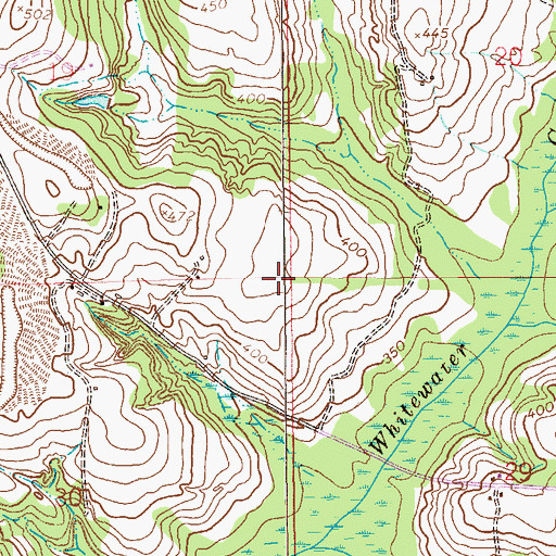 Topographic Map of Driggers Cemetery, AL
