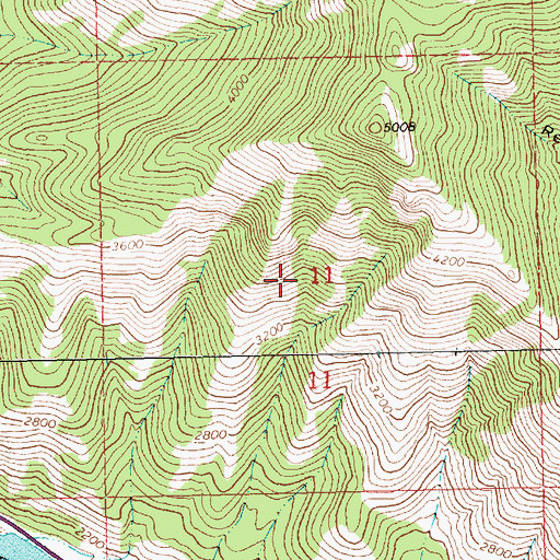 Topographic Map of 30N31W10DBB01_ Well, MT