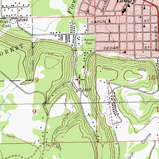 Topographic Map of 30N31W09ADD01_ Well, MT
