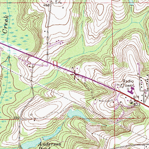 Topographic Map of First Independent All Nation Gospel Holy Church, AL