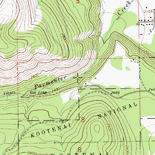 Topographic Map of 30N31W08ABC01_ Well, MT