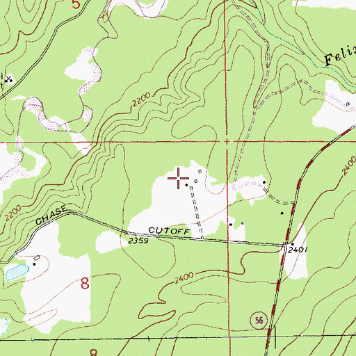 Topographic Map of 30N33W08AACA01 Well, MT
