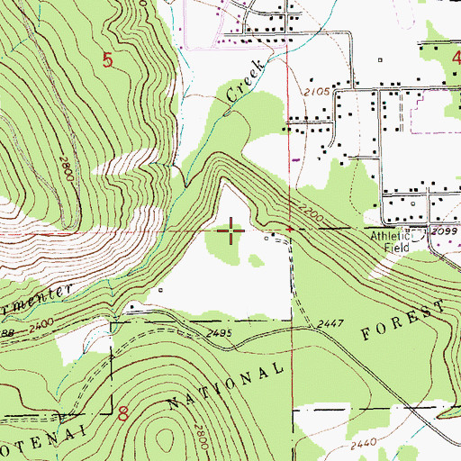 Topographic Map of 30N31W08AAAB01 Well, MT