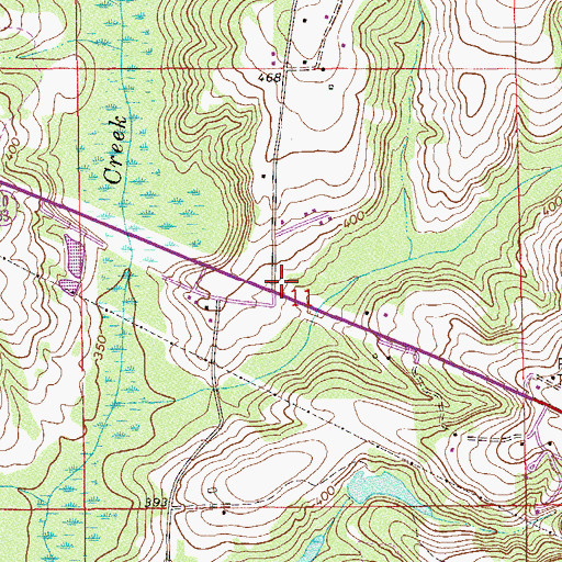 Topographic Map of Fountain of Life Church, AL