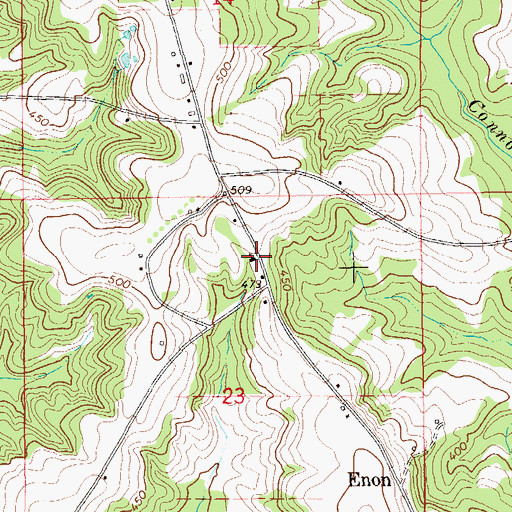Topographic Map of Full Gospel Church, AL