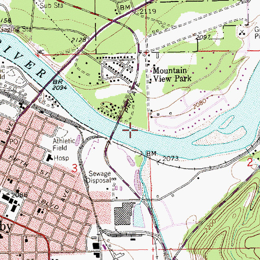 Topographic Map of 30N31W03ADD01_ Well, MT