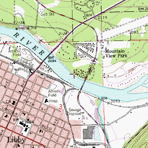 Topographic Map of 30N31W03ADB01_ Well, MT