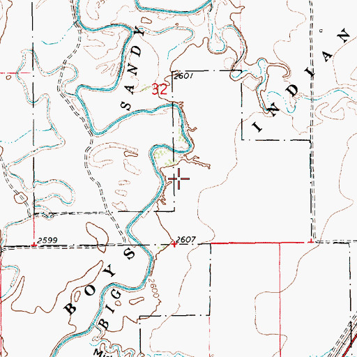 Topographic Map of 31N14E32DC__01 Well, MT