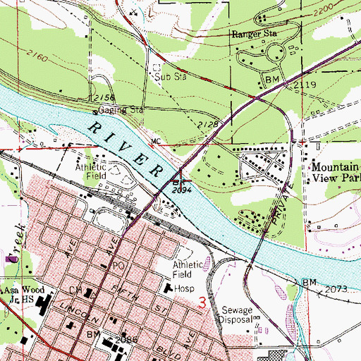 Topographic Map of 30N31W03ABC01_ Well, MT