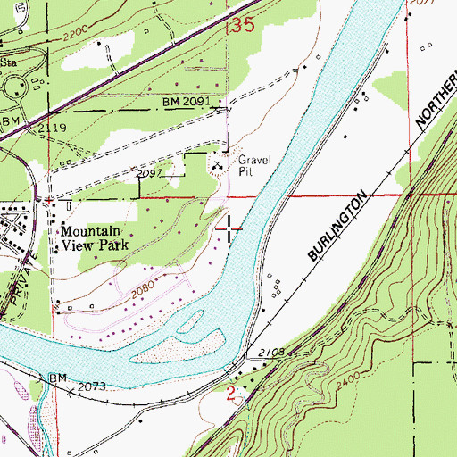 Topographic Map of 30N31W02ABB01_ Well, MT