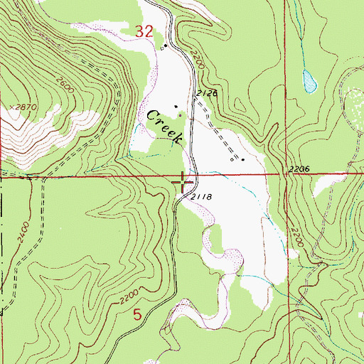 Topographic Map of 30N33W05ABAB01 Well, MT