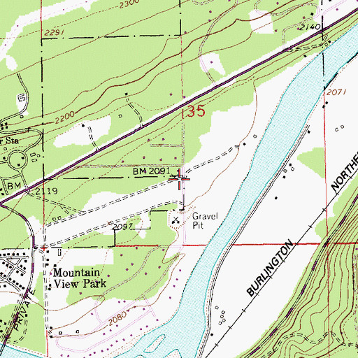 Topographic Map of 31N31W35DBC___ Well, MT