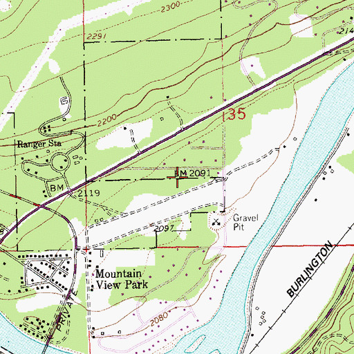 Topographic Map of 31N31W35CAC___ Well, MT