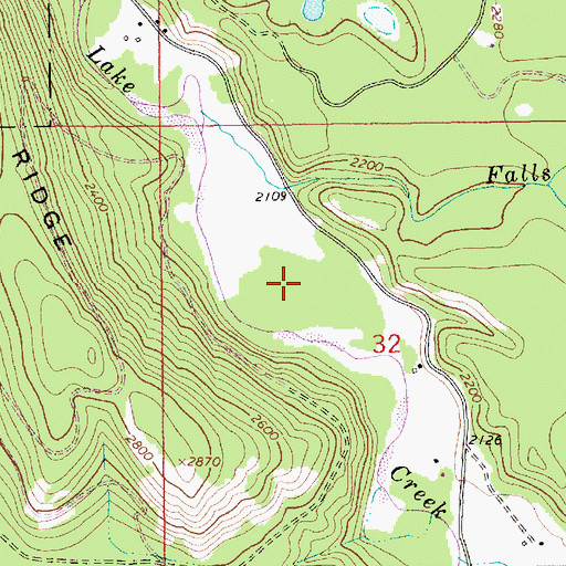 Topographic Map of 31N33W32BDBC01 Well, MT