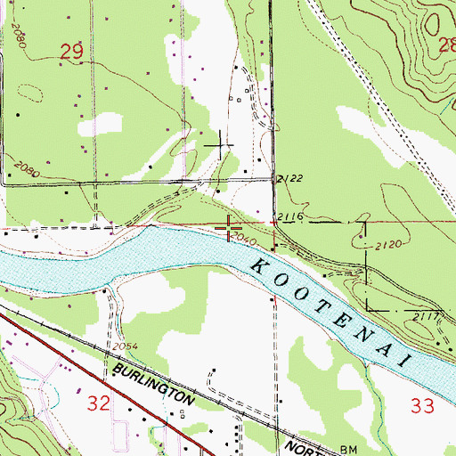 Topographic Map of 31N31W29DDD___ Well, MT