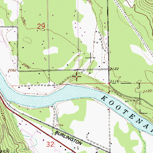 Topographic Map of 31N31W29DDC___ Well, MT