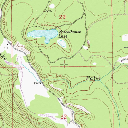 Topographic Map of 31N33W29DCCC01 Well, MT
