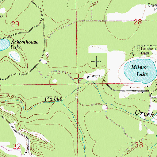 Topographic Map of 31N33W28CCCC01 Well, MT