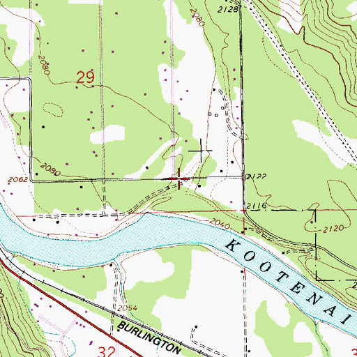 Topographic Map of 31N31W29DDB_02 Well, MT